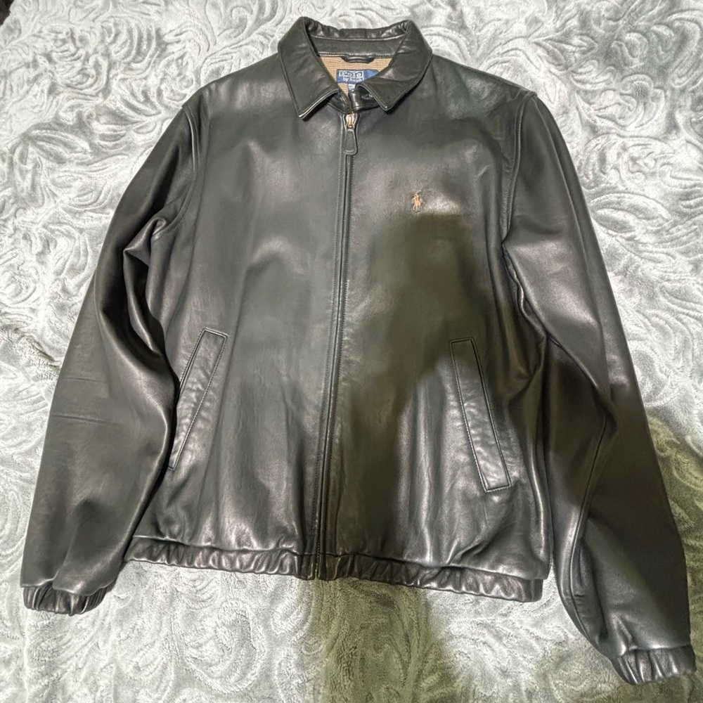 Ralph Lauren Black Leather Jacket
